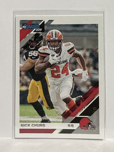 #66 Nick Chubb Cleveland Browns 2019 Donruss Football Card