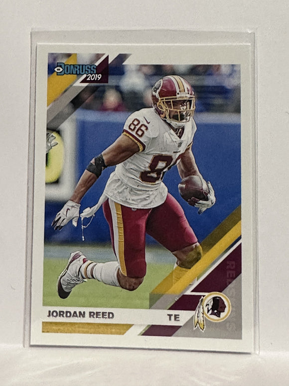 #191 Jordan Reed Washington Redskins 2019 Donruss Football Card