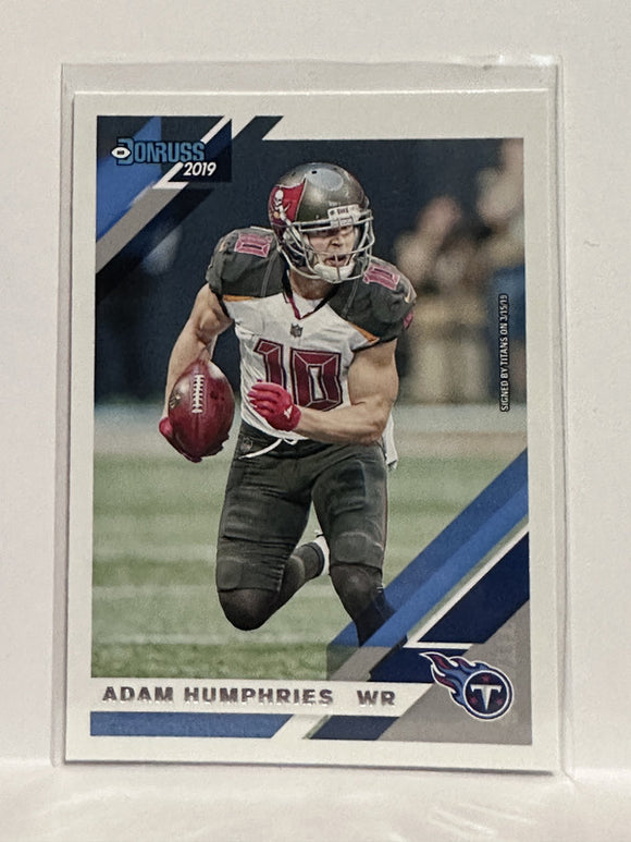 #237 Adam Humphries Tennessee Titans 2019 Donruss Football Card