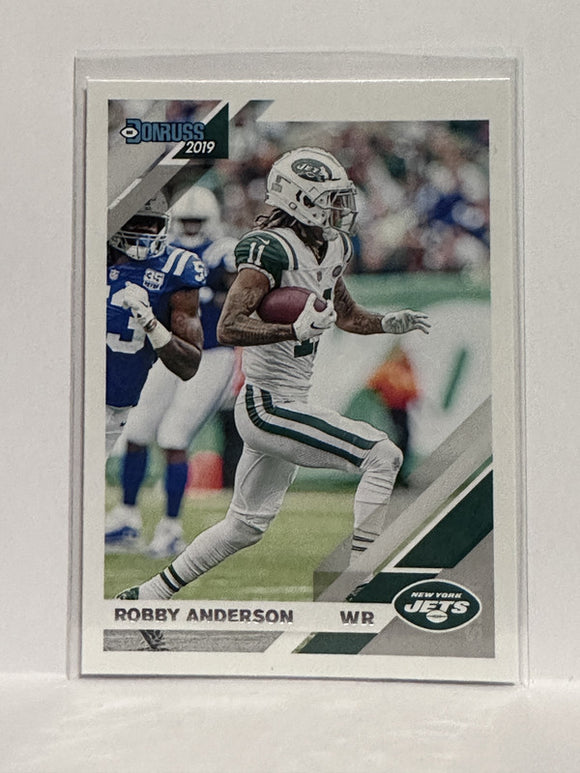 #187 Robby Anderson New York Jets 2019 Donruss Football Card
