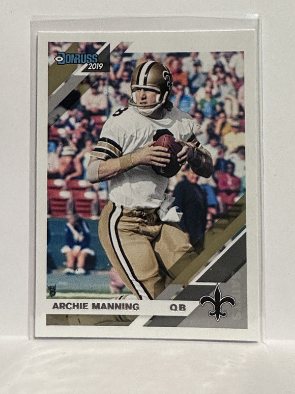 #177 Archie Manning  New Orleans Saints 2019 Donruss Football Card