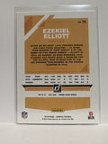 #75 Ezekiel Elliott Dallas Cowboys 2019 Donruss Football Card