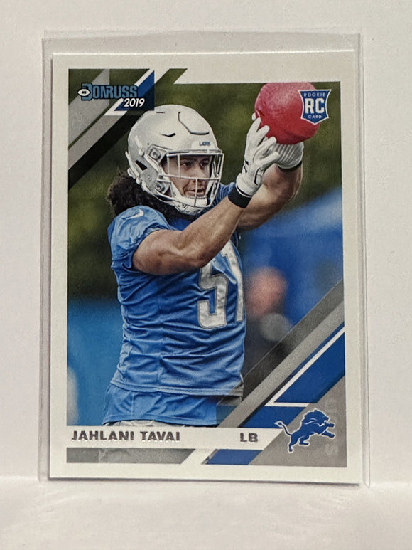 #270 Jahlani Tavai RC Detroit Lions 2019 Donruss Football Card