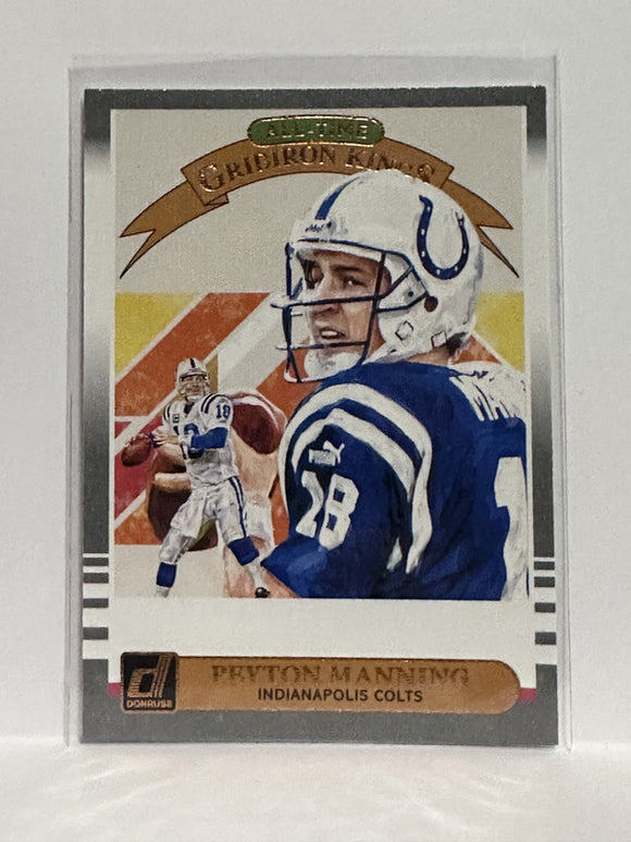 AGK-1 Peyton Manning All-time Gridiron Kings Indianapolis Colts 2019 Donruss Football Card