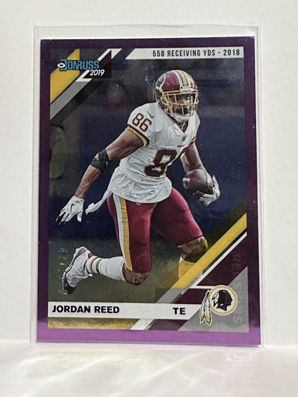 #191 Jordan Reed /500 Washington Redskins 2019 Donruss Football Card