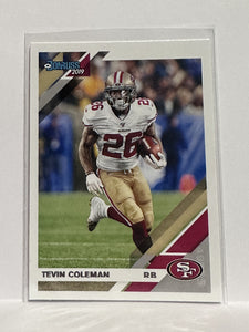 #20 Tevin Coleman San Francisco 49ers 2019 Donruss Football Card