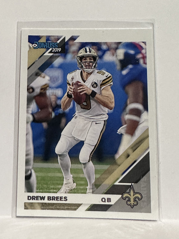 #170 Drew Brees New Orleans Saints 2019 Donruss Football Card