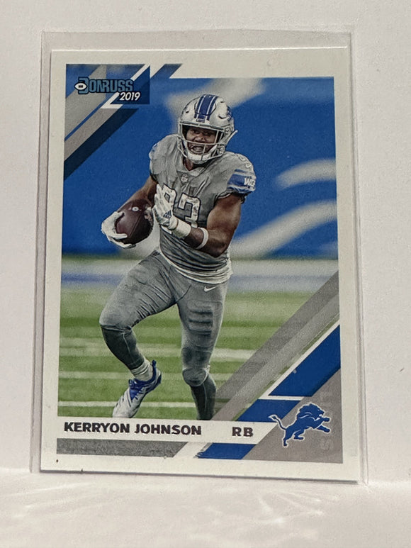 #91 Kerryon Johnson Detroit Lions 2019 Donruss Football Card