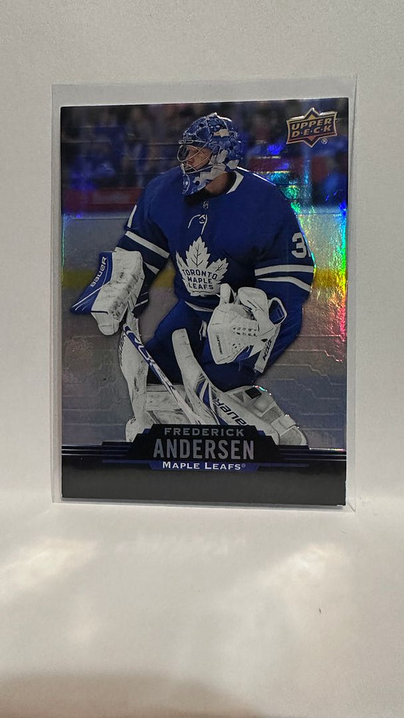 #115 Frederick Andersen Toronto Maple Leafs 20-21 Tim Hortons Upper Deck Hockey Card