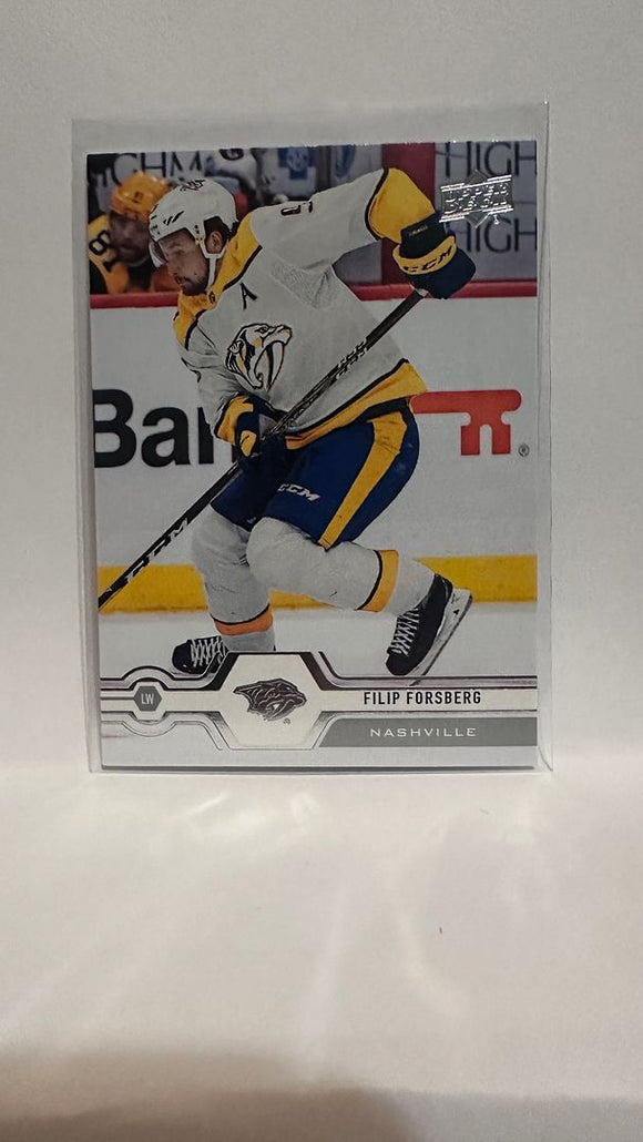 #136 Filip Forsberg Nashville Predators 19-20 Upper Deck Series 1 Hockey Card