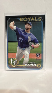 #163 Alec Marsh Rookie Kansas City Royals 2024 Topps Baseball Card