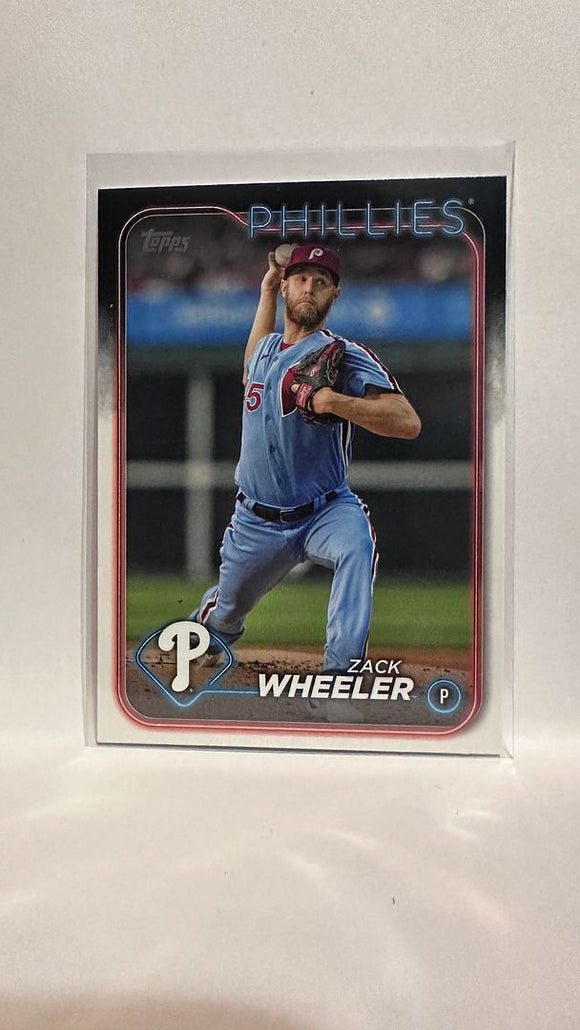 #262 Zack Wheeler Philadelphia Phillies 2024 Topps Baseball Card