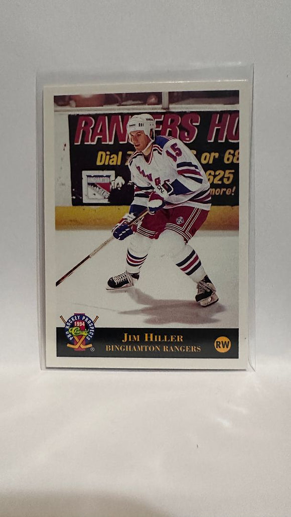 #117 Jim Hiller Pro Hockey Prospects New York Rangers 93-94 Classics Hockey Card