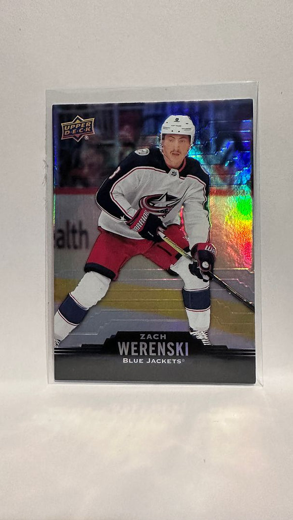 #73 Zach Werenski Columbus Blue Jackets 20-21 Tim Hortons Upper Deck Hockey Card