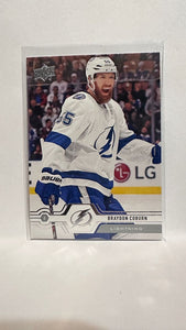 #275 Braydon Coburn Tampa Bay Lightning 19-20 Upper Deck Series 2 Hockey Card