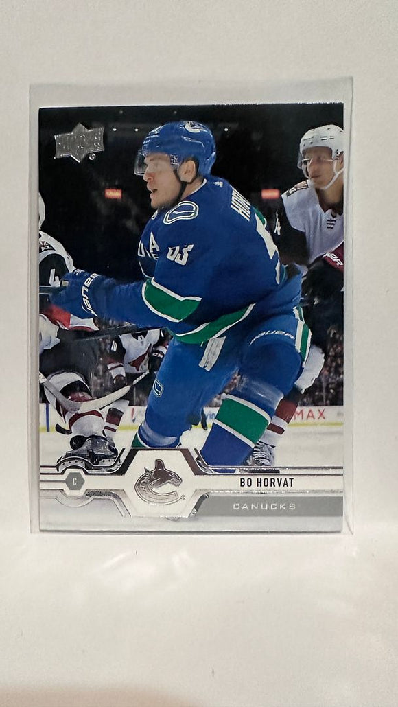 #169 Bo Horvat  Vancouver Canucks 19-20 Upper Deck Series 1 Hockey Card