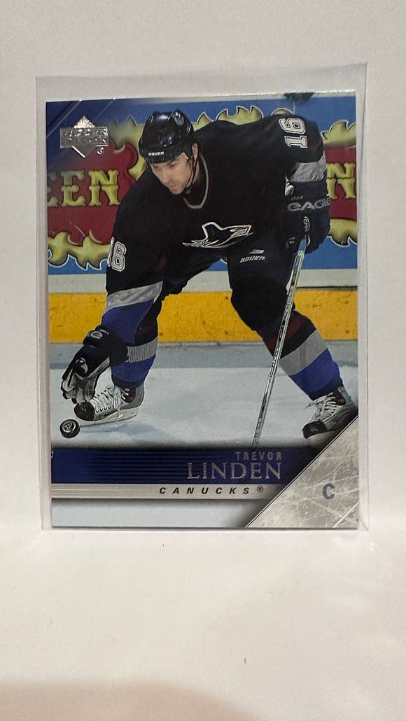 #187 Trevor Linden Vancouver Canucks 05-06 Upper Deck Hockey Card