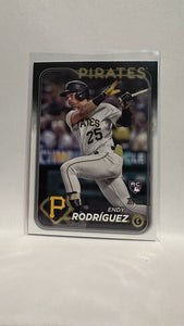 #3 Endy Rodriguez Rookie Pittsburgh Pirates 2024 Topps Baseball Card