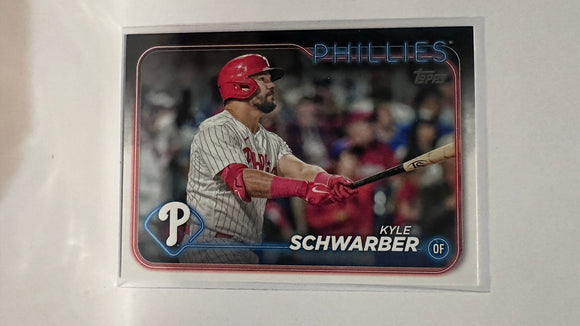 #136 Kyle Schwarber Philadelphia Phillies 2024 Topps Baseball Card