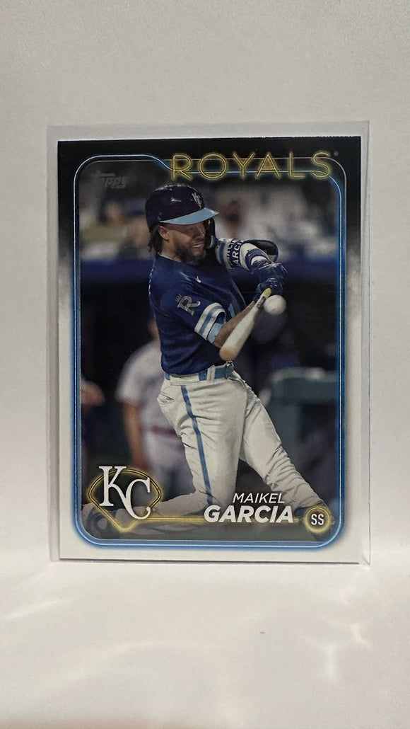 #342 Maikel Garcia Kansas City Royals 2024 Topps Baseball Card