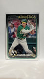 #244 Tyler Soderstrom Rookie Oakland Athletics 2024 Topps Baseball Card