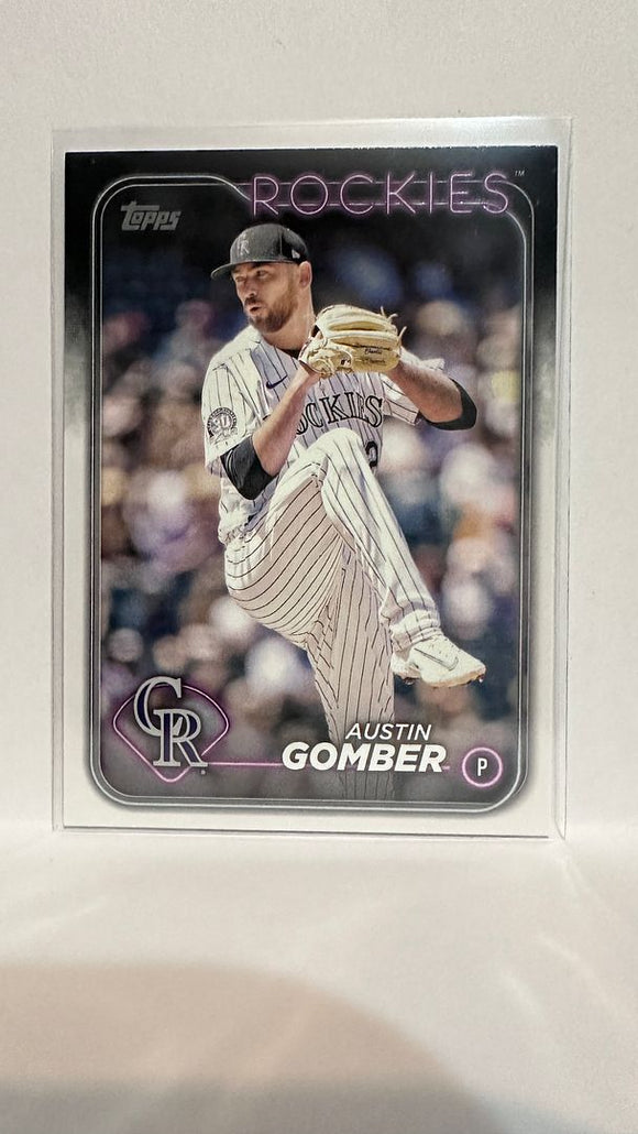 #340 Austin Gomber Colorado Rockies 2024 Topps Baseball Card