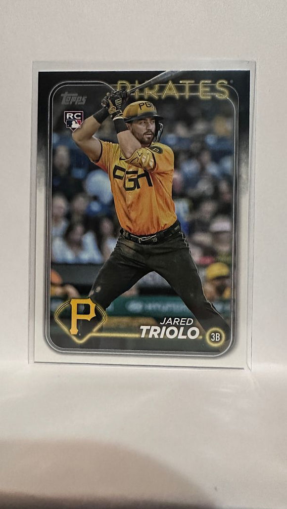 #281 Jared Triolo Rookie Pittsburgh Pirates 2024 Topps Baseball Card