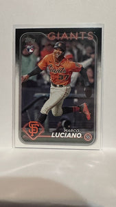 #232 Marco Luciano Rookie San Francisco Giants 2024 Topps Baseball Card