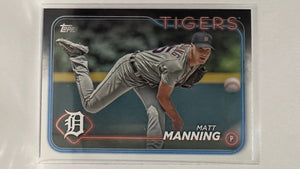 #277 Matt Manning   Detroit Tigers 2024 Topps Baseball Card