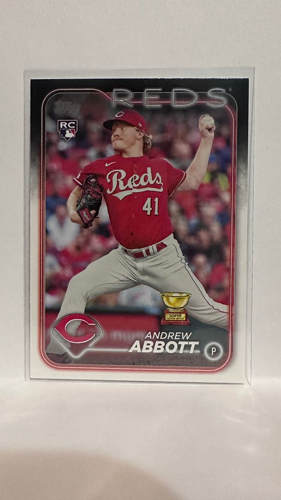 #214 Andrew Abbott All Star Rookie Cincinnati Reds 2024 Topps Baseball Card