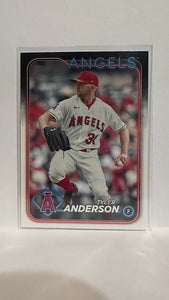 #248 Tyler Anderson Los Angeles Angels 2024 Topps Baseball Card