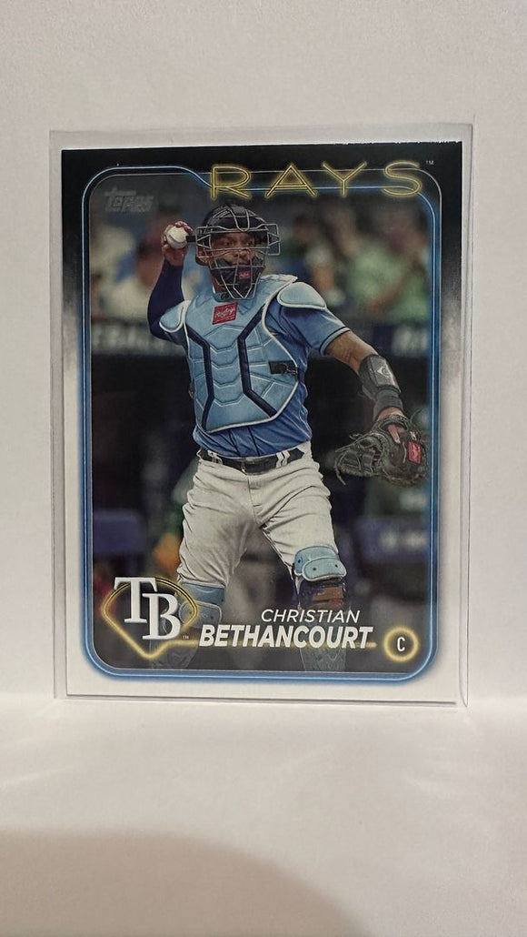 #96 Christian Bethancourt Tampa Bay Rays 2024 Topps Baseball Card