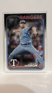 #171 Jacob DeGrom Texas Rangers 2024 Topps Baseball Card