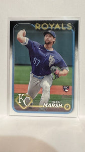 #163 Alec Marsh Rookie Kansas City Royals 2024 Topps Baseball Card