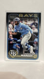 #347 Manuel Margot Tampa Bay Rays 2024 Topps Baseball Card