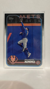 #59 Brandon Nimmo New York Mets 2024 Topps Baseball Card