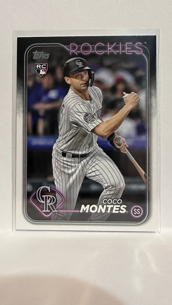 #92 Coco Montes Rookie Colorado Rockies 2024 Topps Baseball Card