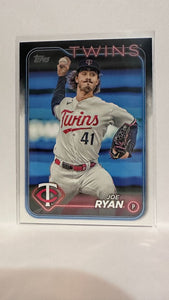 #175 Joe Ryan Minnesota Twins 2024 Topps Baseball Card