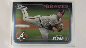 #48 Bryce Elder Atlanta Braves 2024 Topps Baseball Card