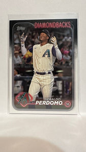 #41 Geraldo Perdomo Arizona Diamondbacks 2024 Topps Baseball Card