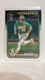 #166 Zack Gelof Rookie Oakland Athletics 2024 Topps Baseball Card