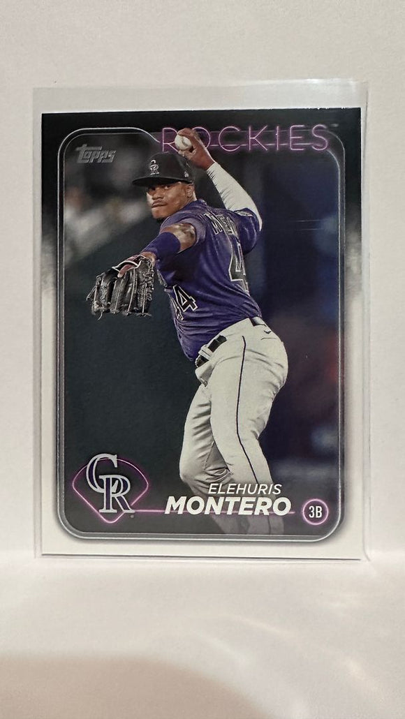 #341 Elehuris Montero Colorado Rockies 2024 Topps Baseball Card