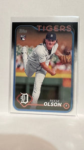 #308 Reese Olson Rookie Detroit Tigers 2024 Topps Baseball Card