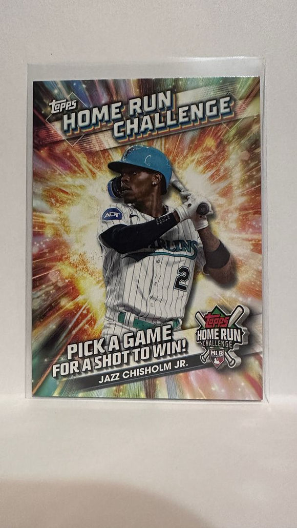 #HRC-30 Jazz Chisholm Jr Home Run Challenge Miami Marlins 2024 Topps Baseball Card