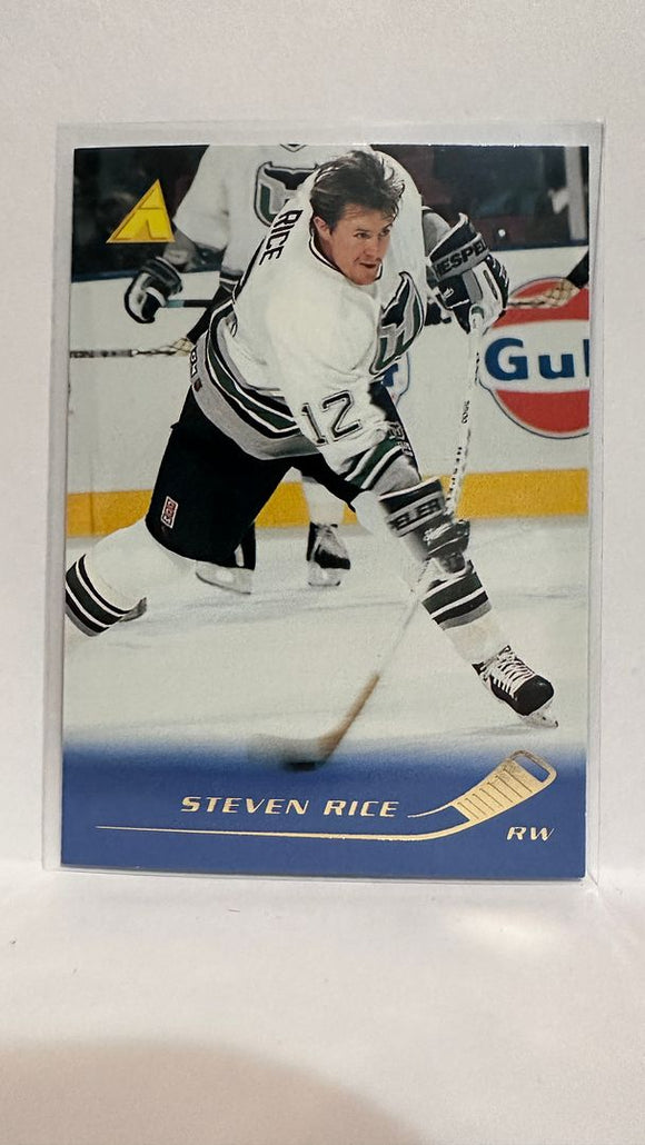 #166 Steven Rice Hartford Whalers 95-96 Pinnacle Hockey Card