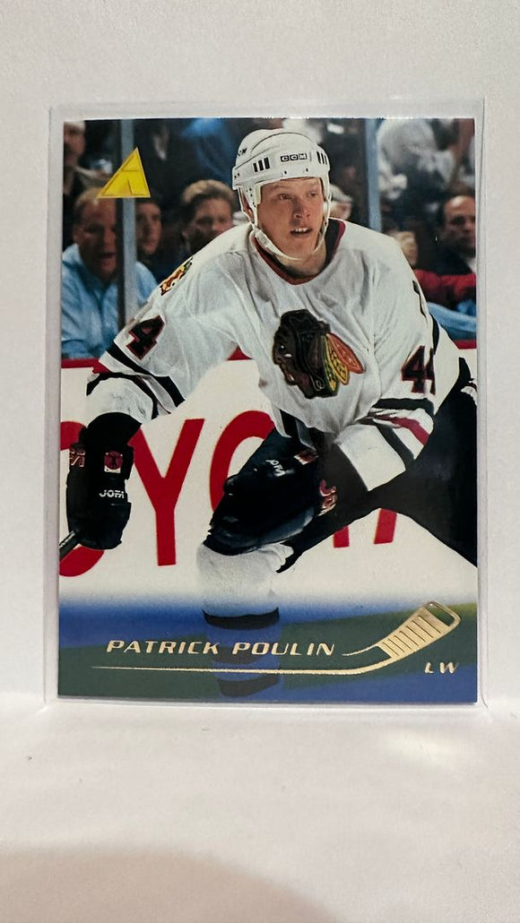 #135 Patrick Poulin Chicago Blackhawks 95-96 Pinnacle Hockey Card