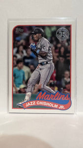 #89B-5 Jazz Chisholm Jr Retro Miami Marlins 2024 Topps Baseball Card