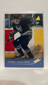 #98 Andrei Nikolishin Hartford Whalers 95-96 Pinnacle Hockey Card