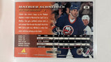 #28 Mathieu Schneider New York Islanders 95-96 Pinnacle Hockey Card