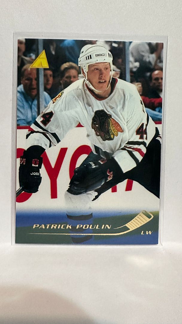 #135 Patrick Poulin  Chicago Blackhawks 95-96 Pinnacle Hockey Card